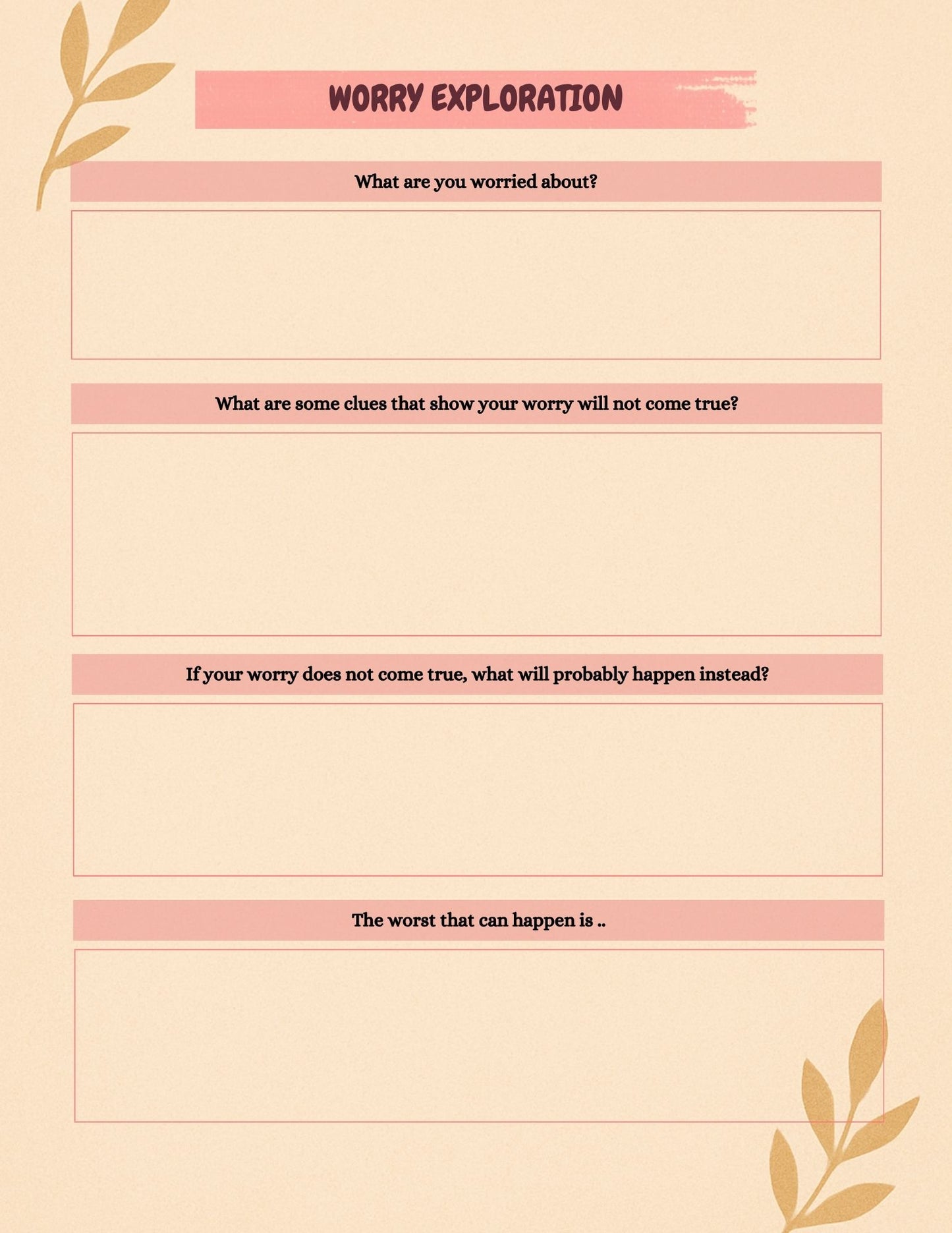 Mental Health Planner