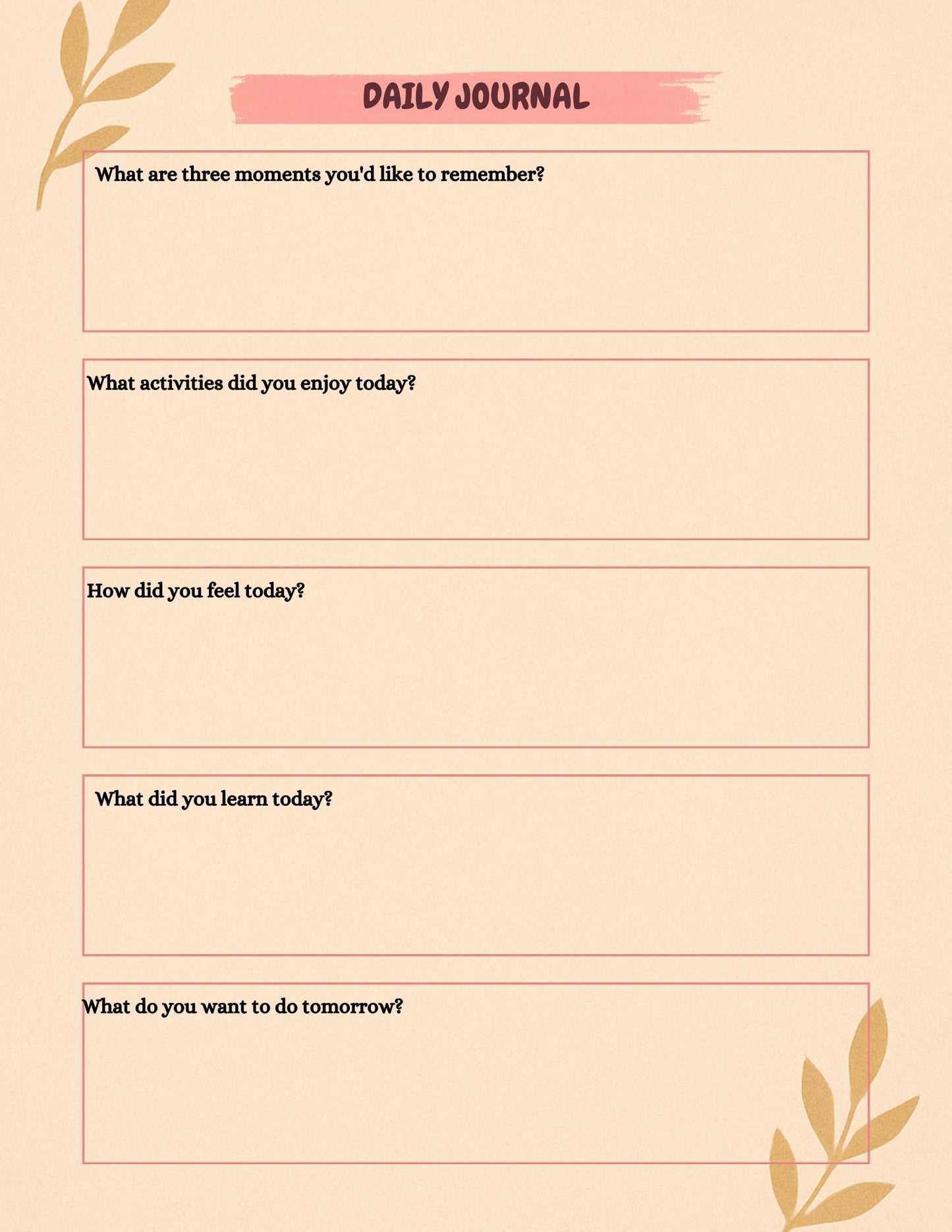 Mental Health Planner