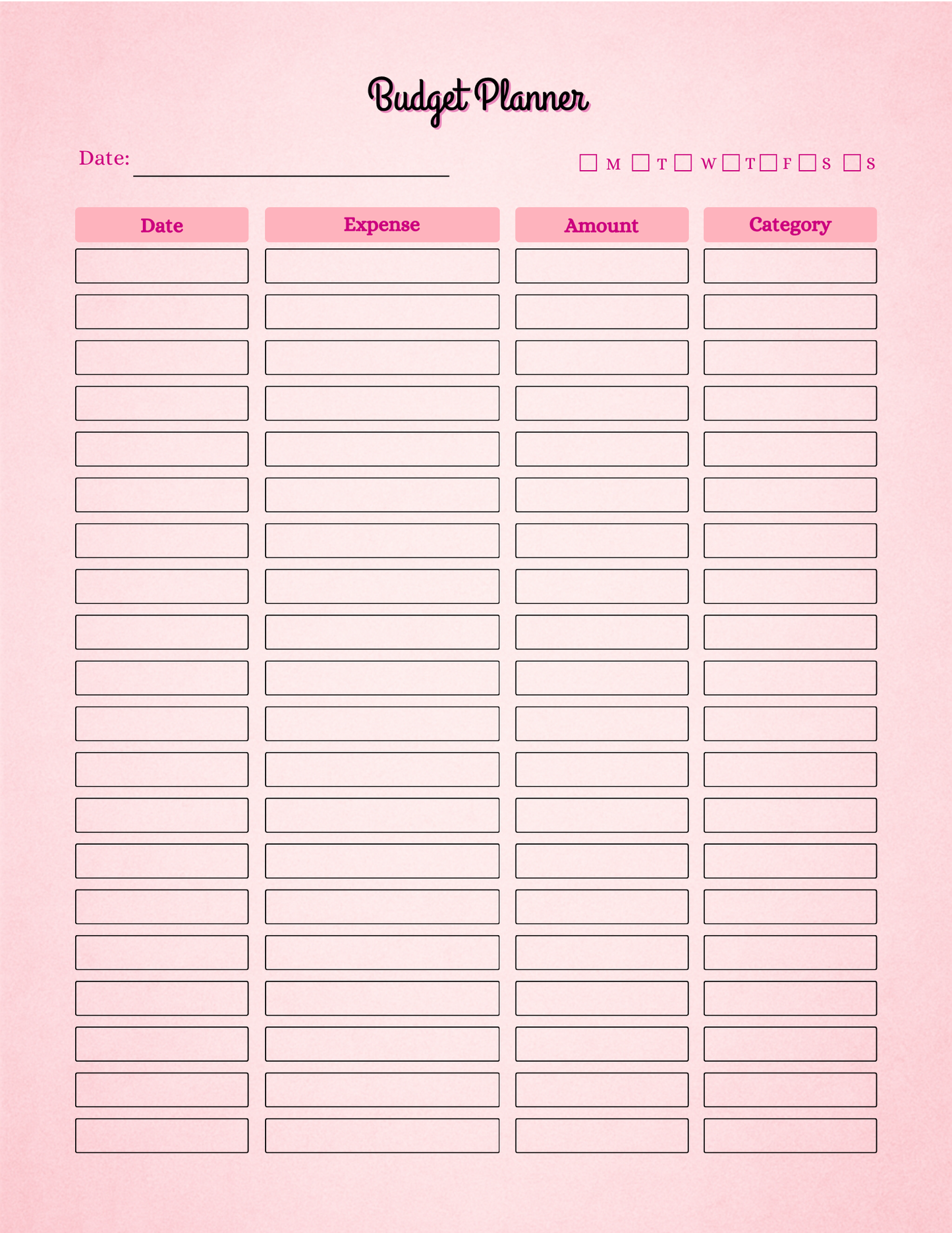 Pink Planner Bundle