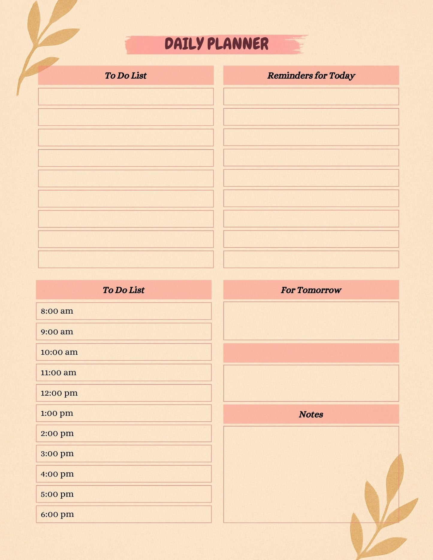 Mental Health Planner