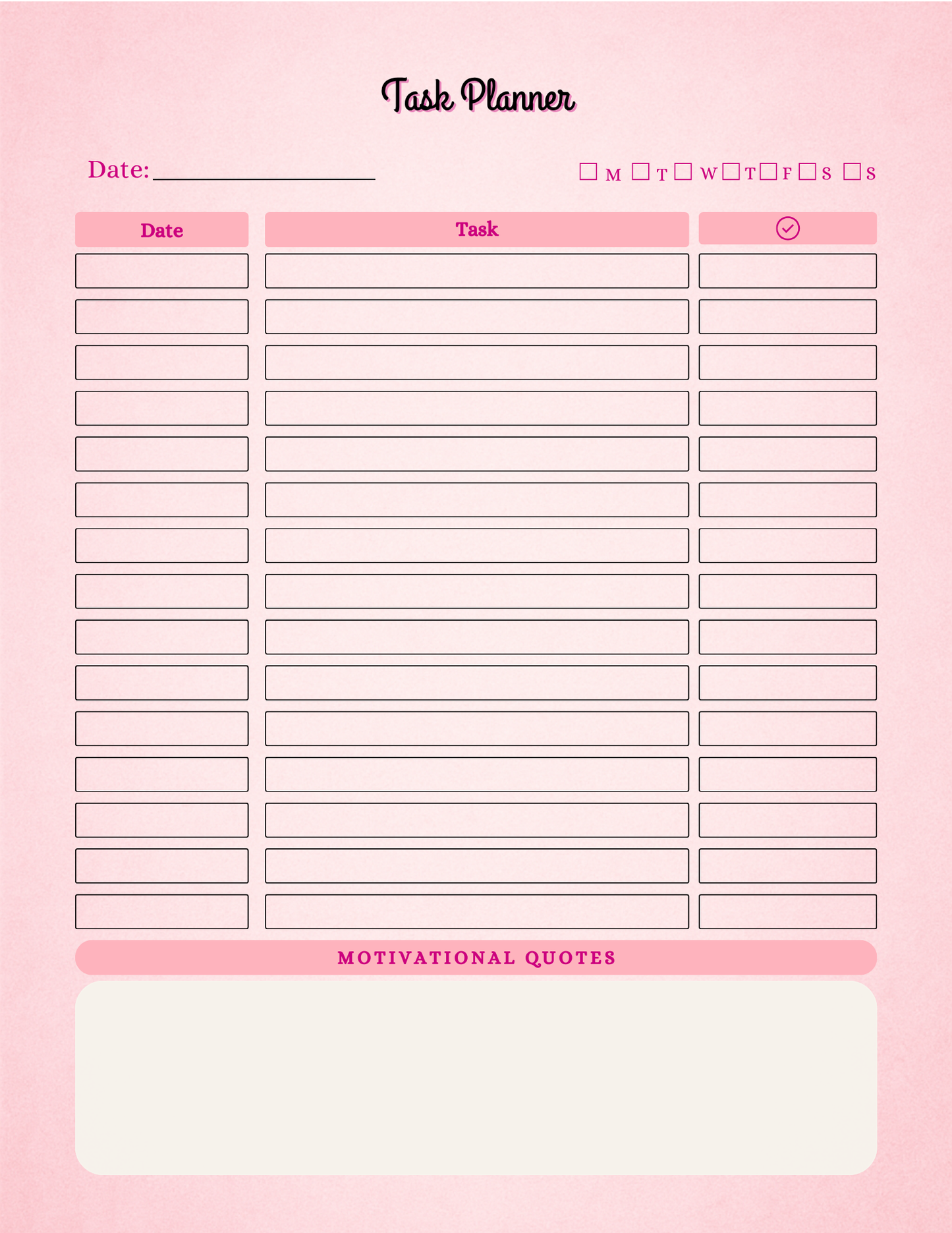 Pink Planner Bundle