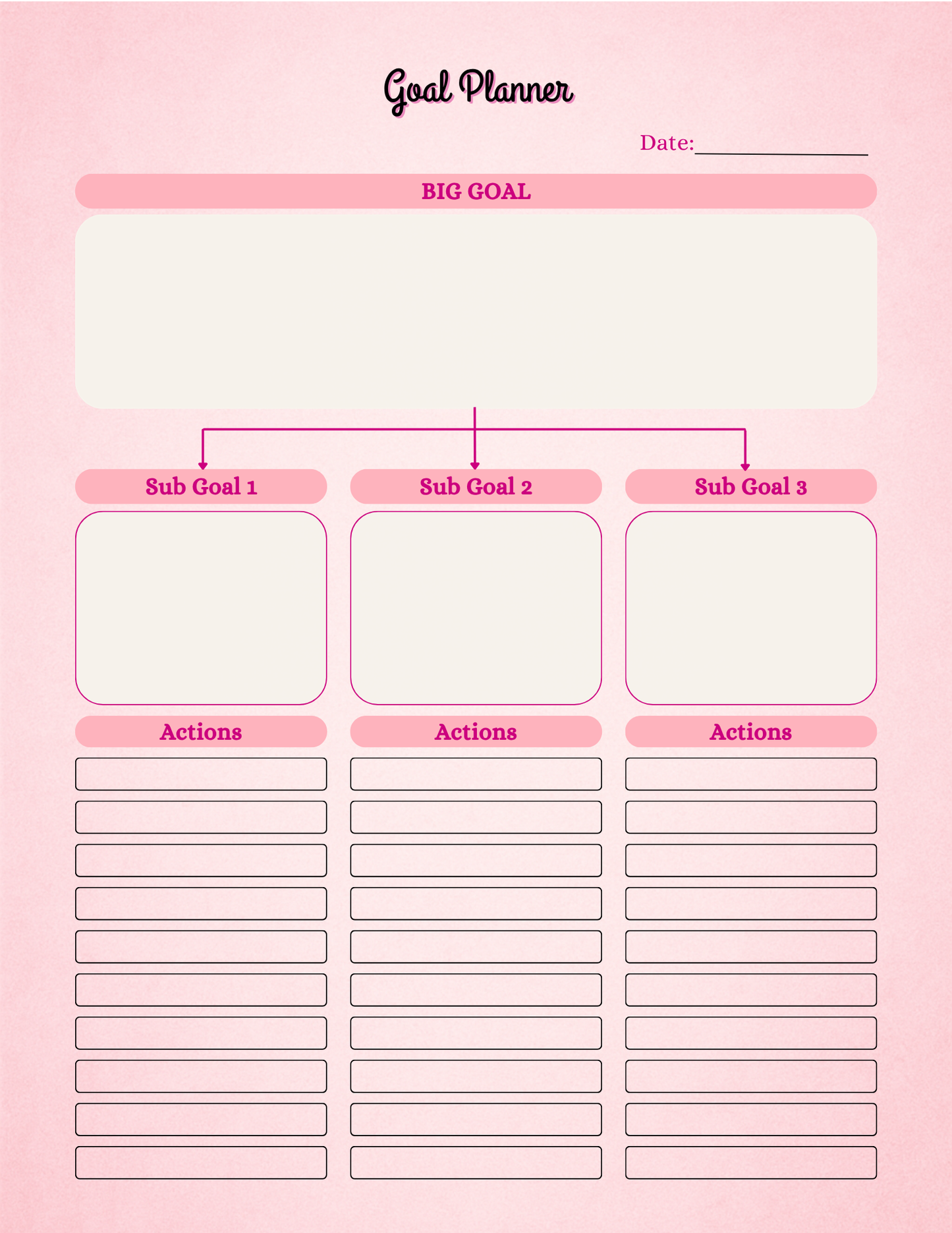 Pink Planner Bundle