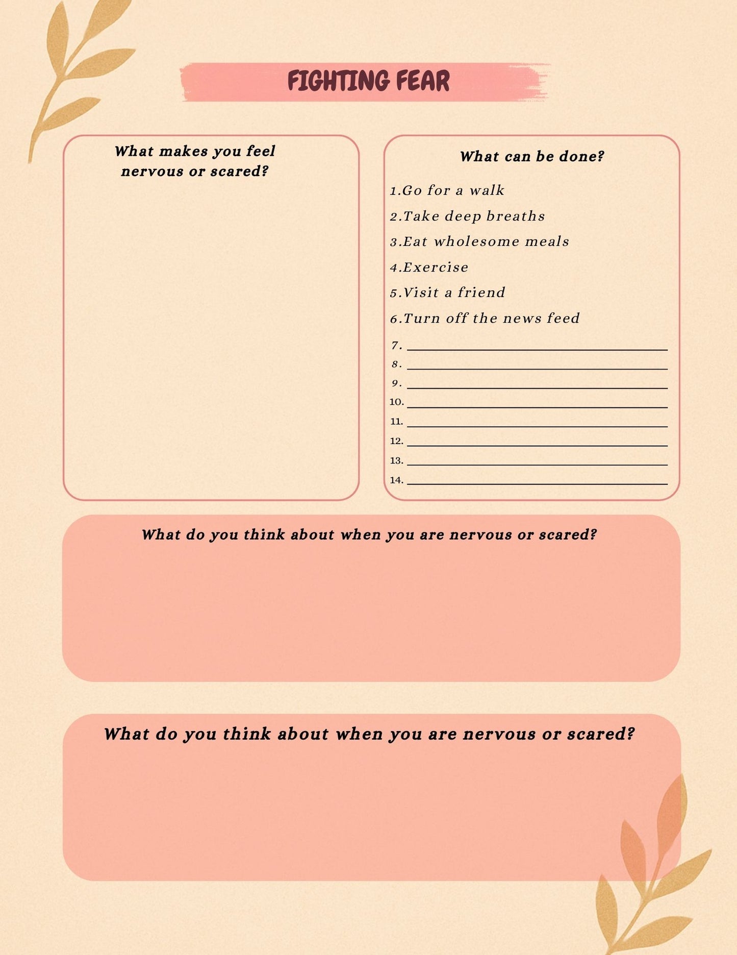 Mental Health Planner