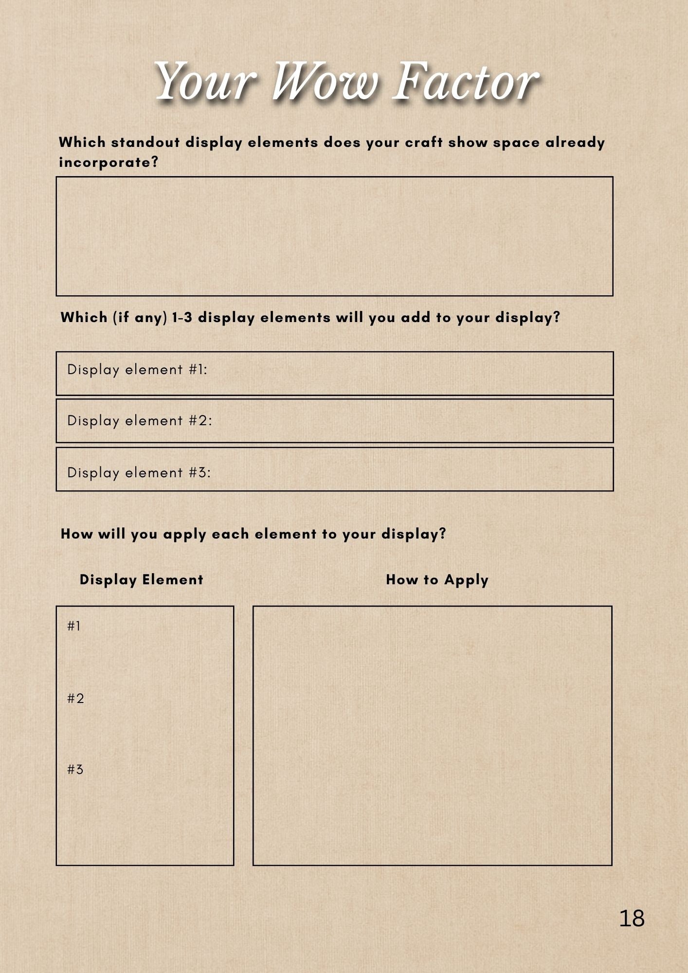 Handmade Business Planner