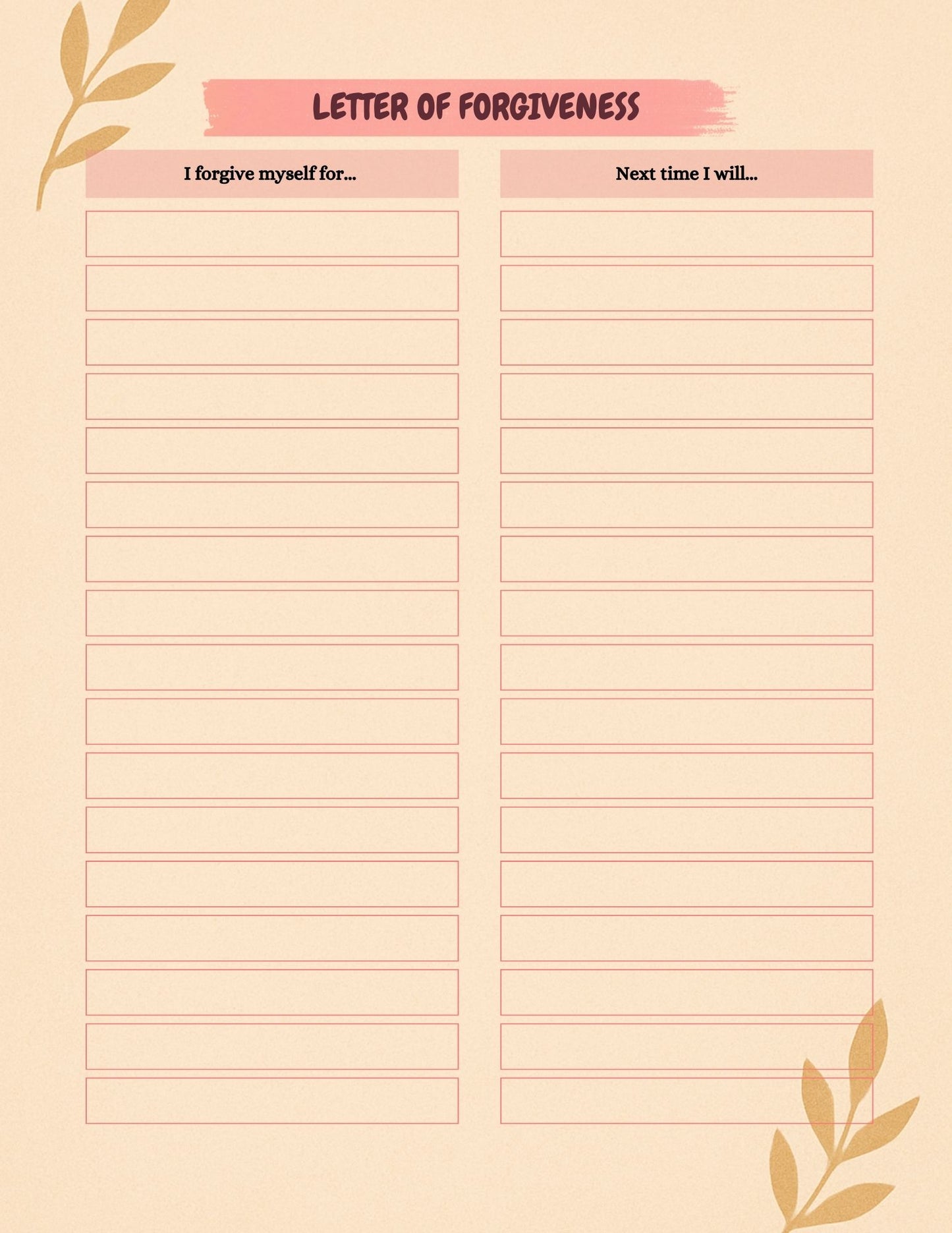 Mental Health Planner