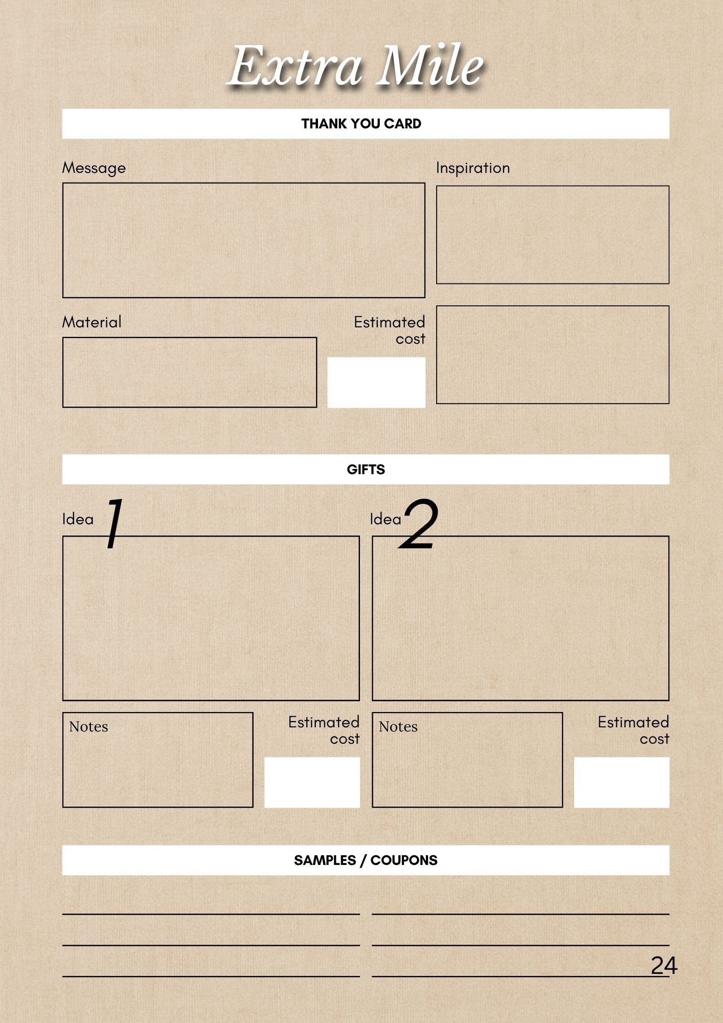 Handmade Business Planner