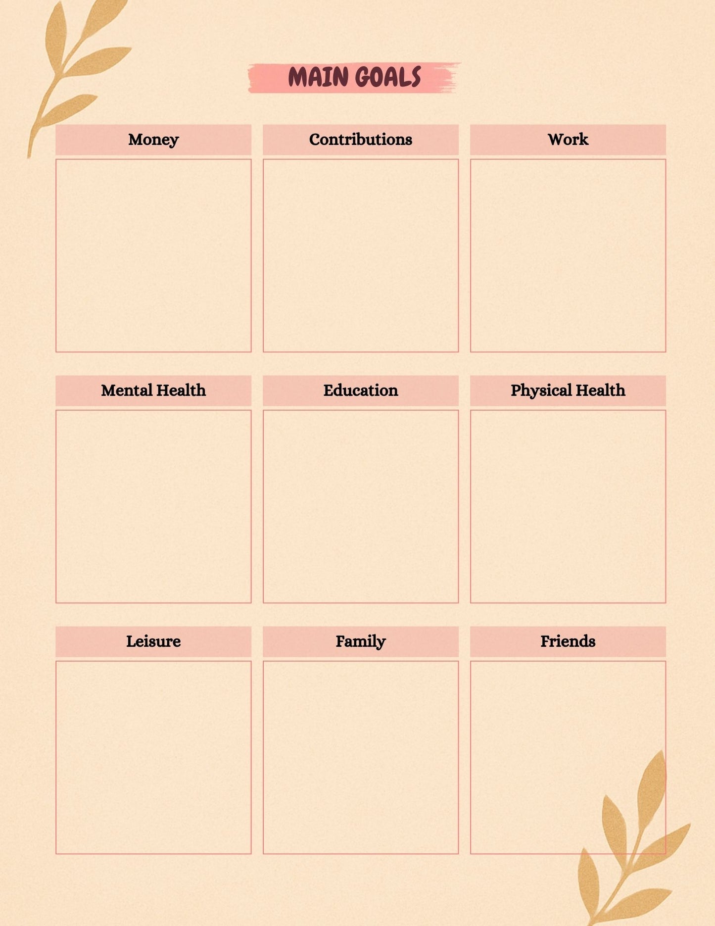 Mental Health Planner