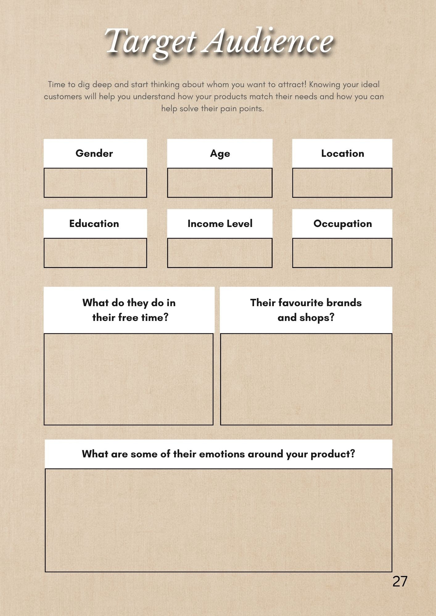 Handmade Business Planner