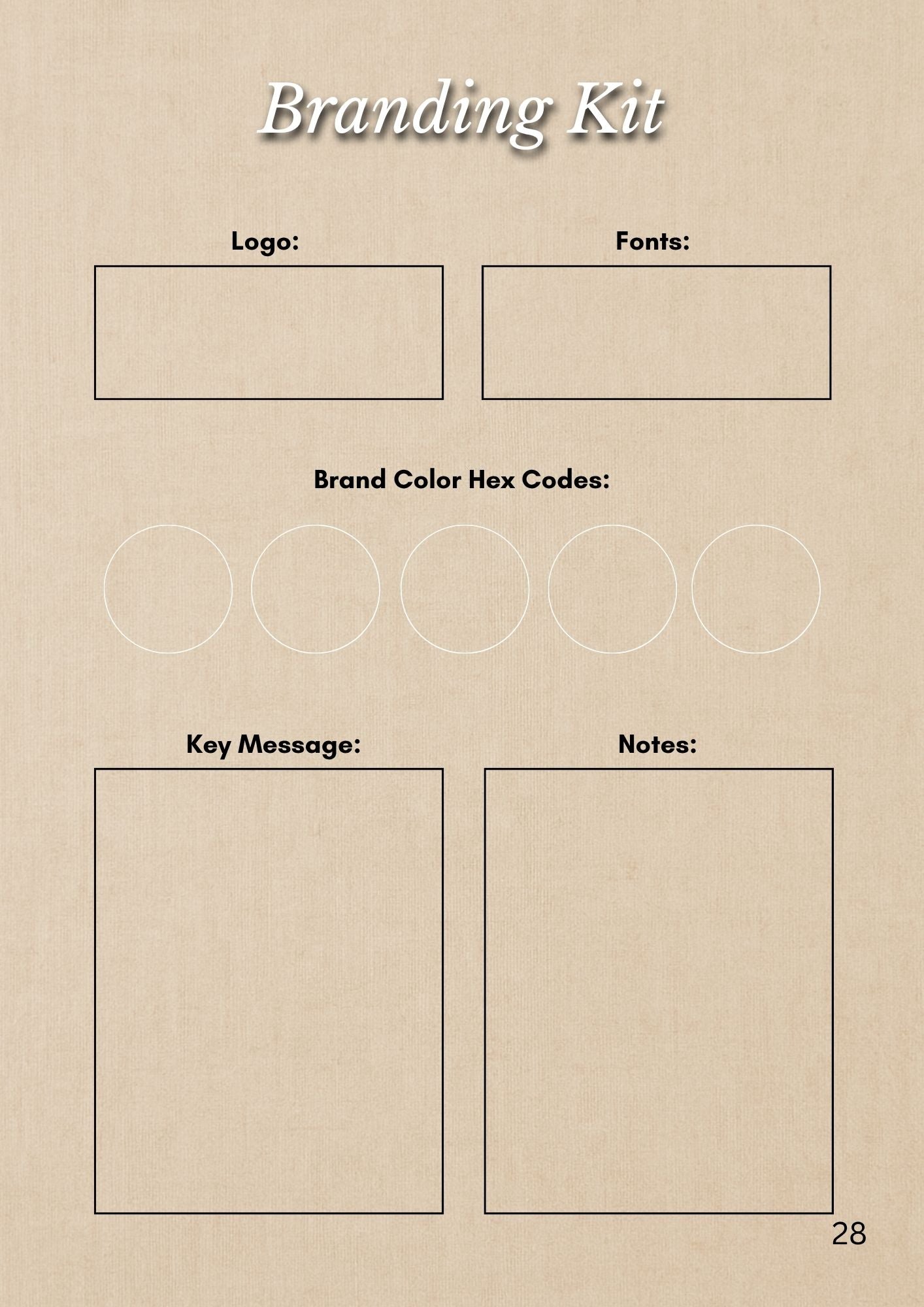 Handmade Business Planner