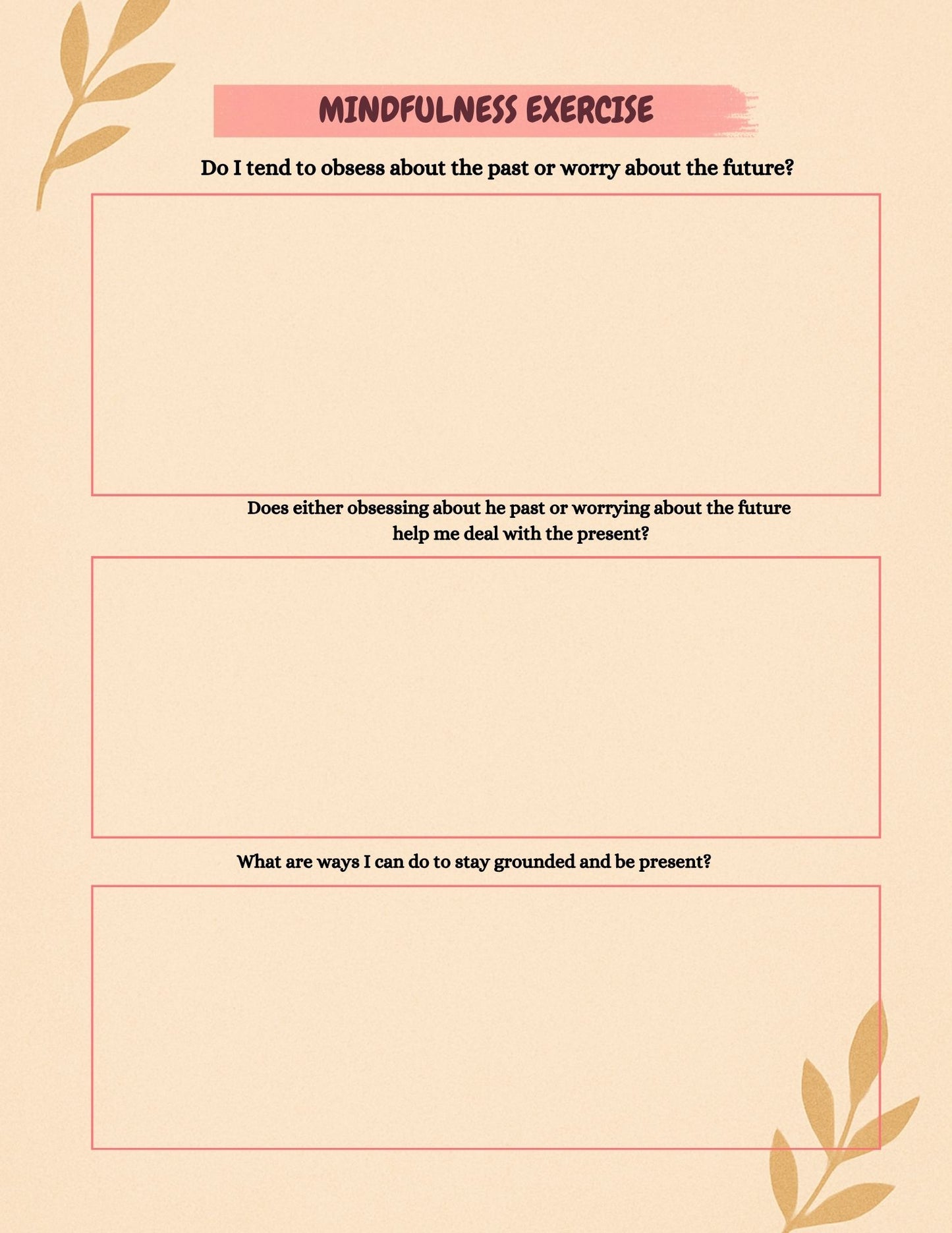 Mental Health Planner