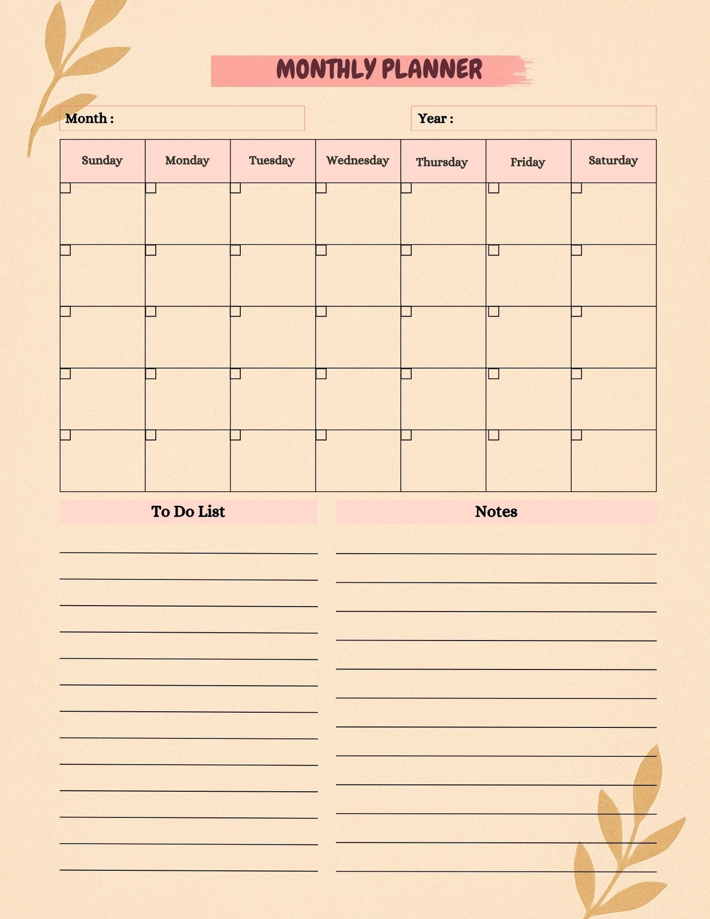 Mental Health Planner