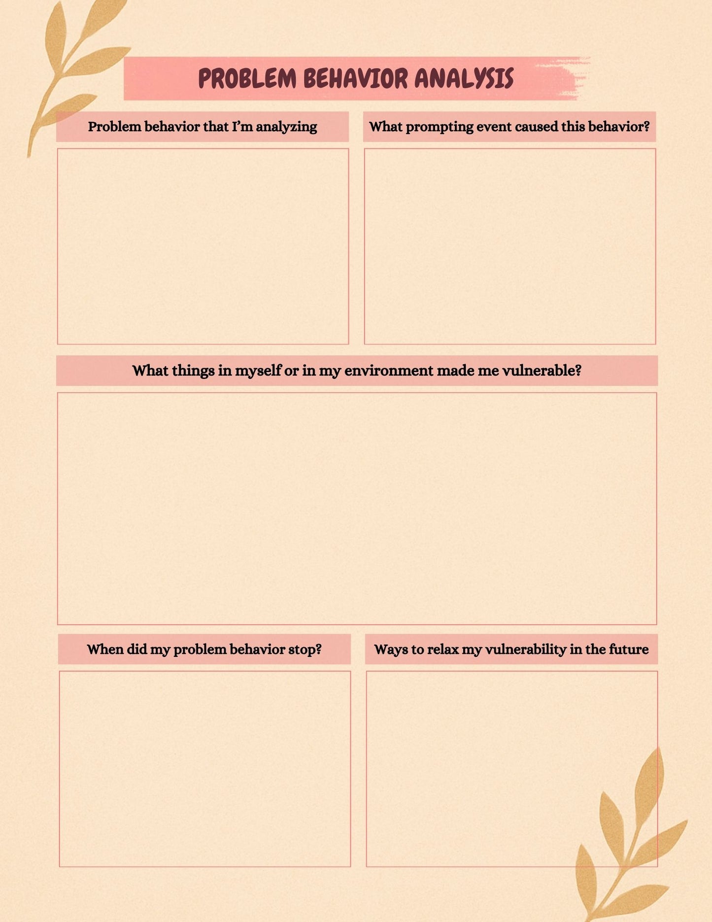 Mental Health Planner