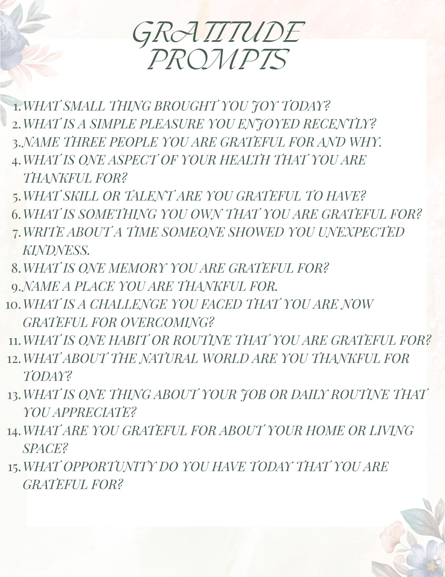 Gratitude Journal Bundle