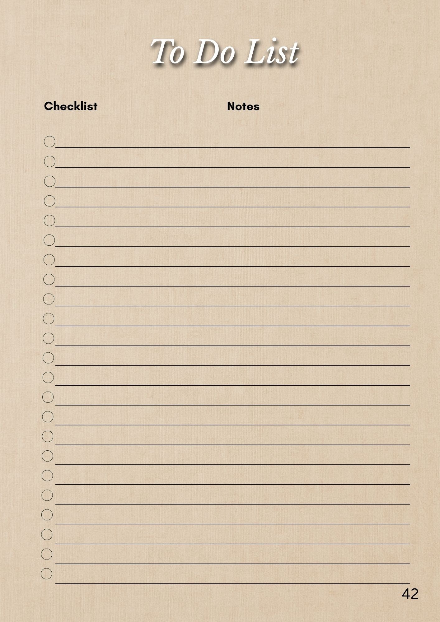 Handmade Business Planner