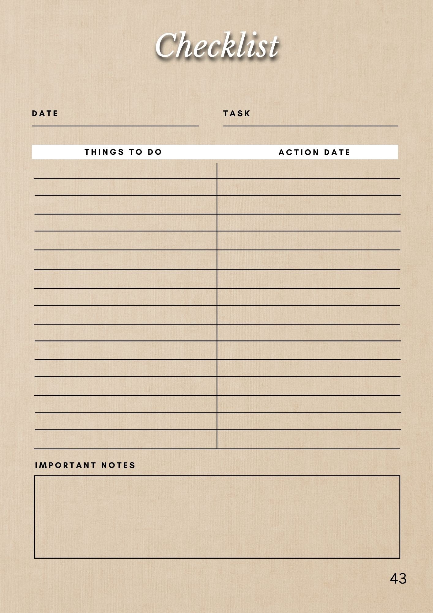 Handmade Business Planner