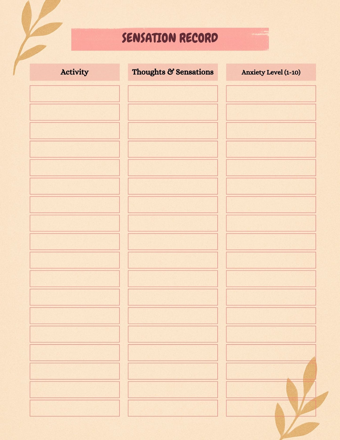 Mental Health Planner