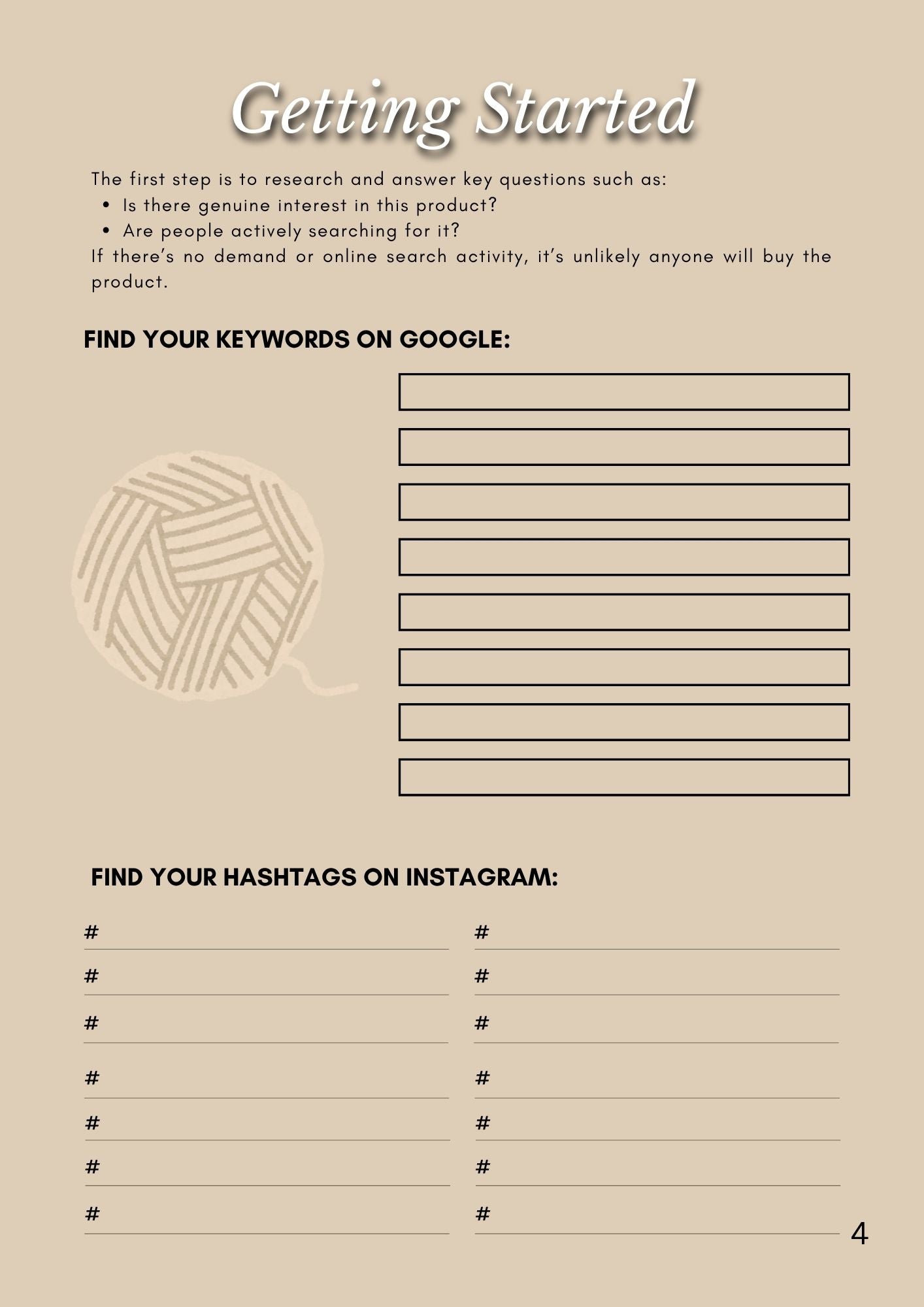 Handmade Business Planner