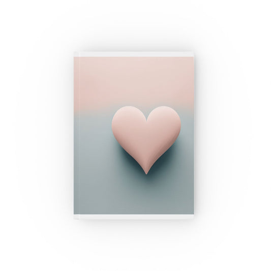 Hardback Journal – Minimalist Love Heart Aesthetic