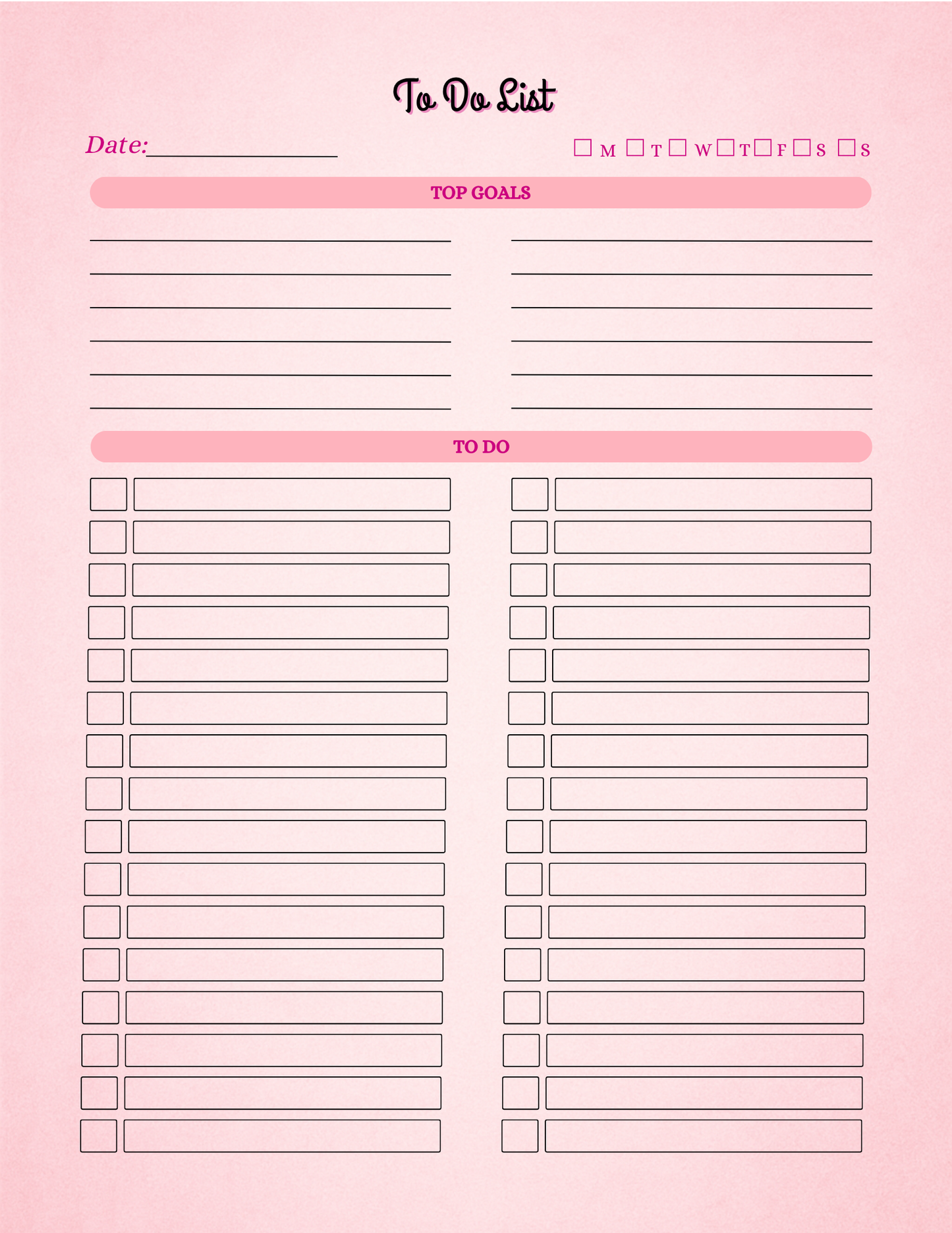 Pink Planner Bundle