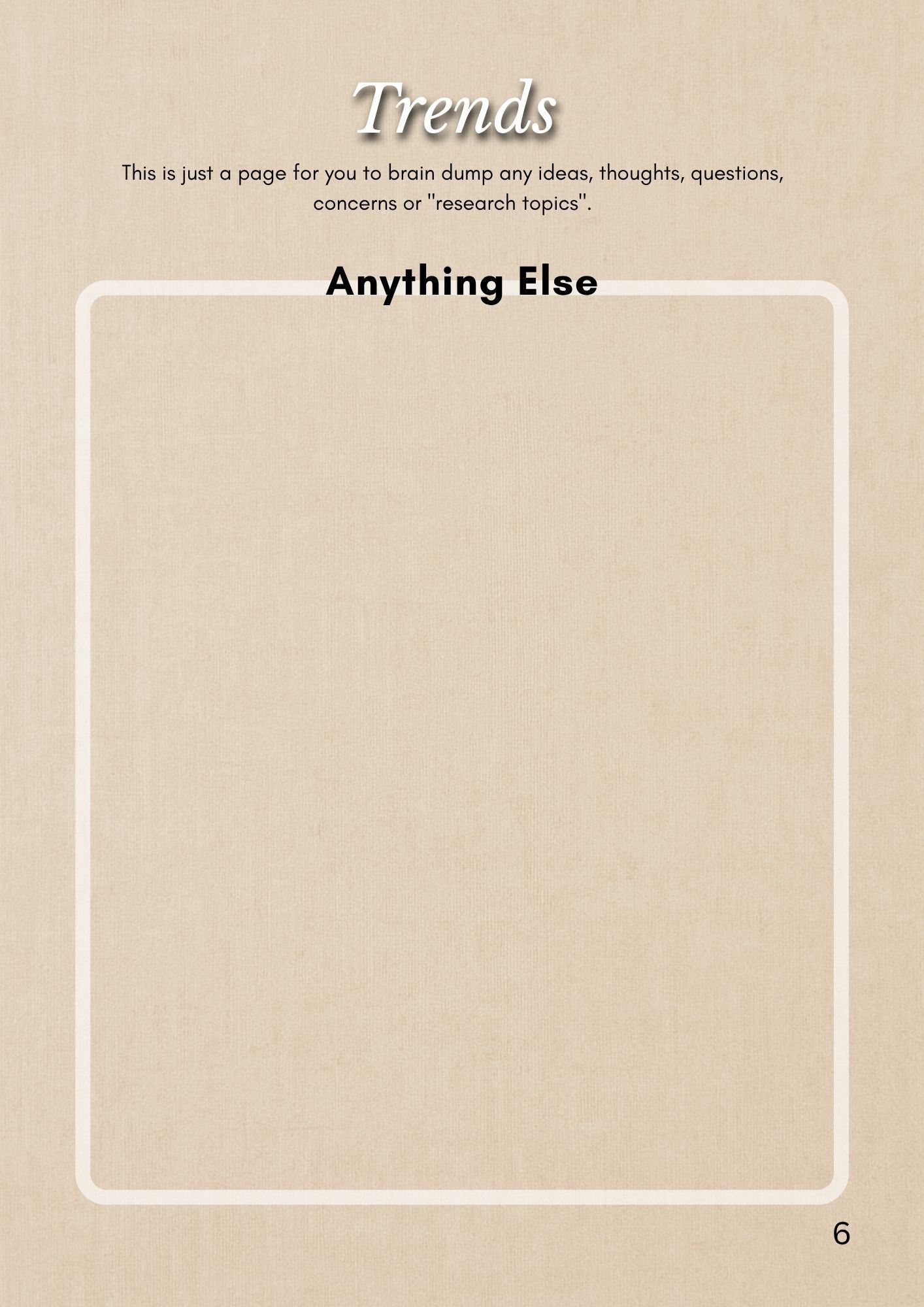 Handmade Business Planner