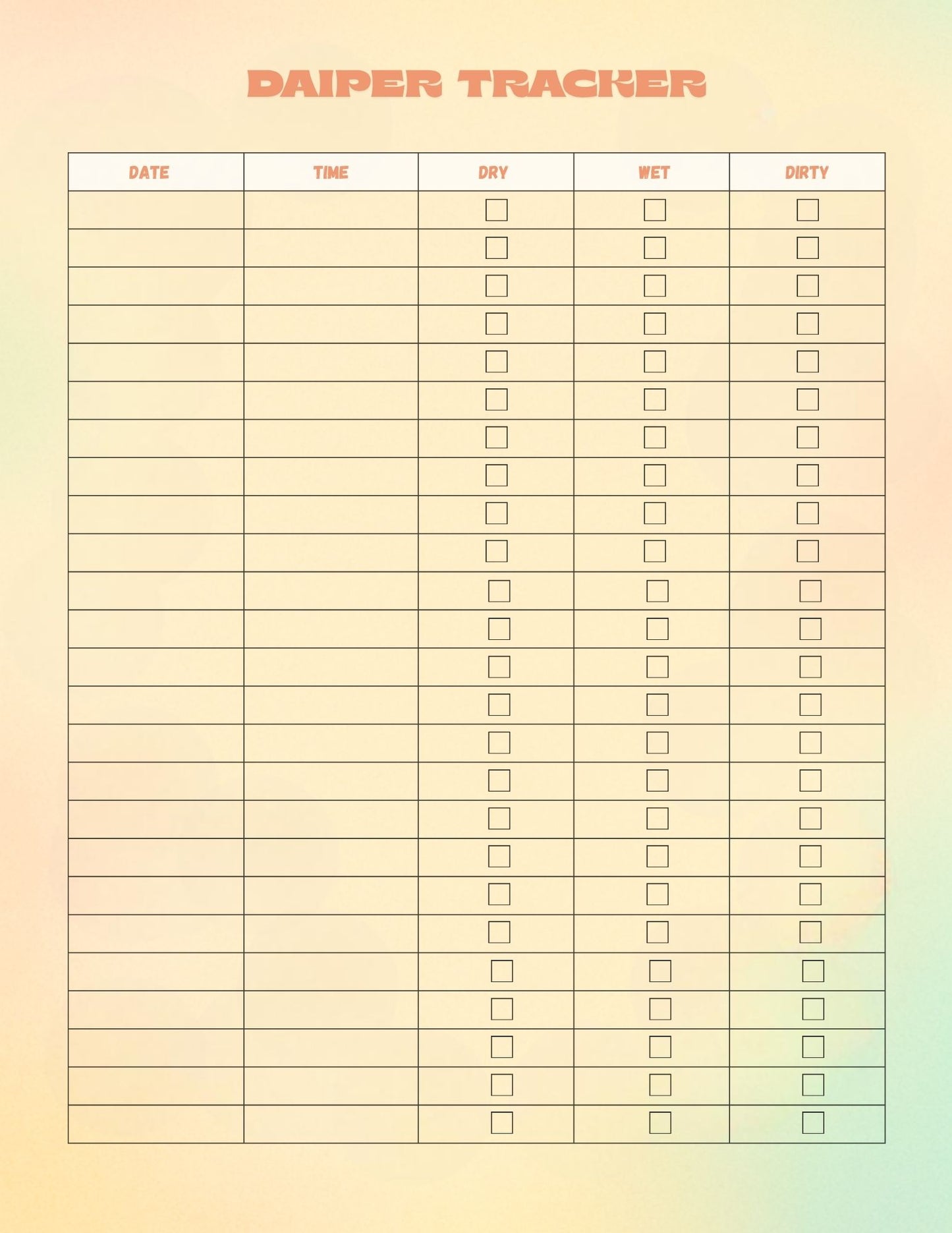 Newborn Planner