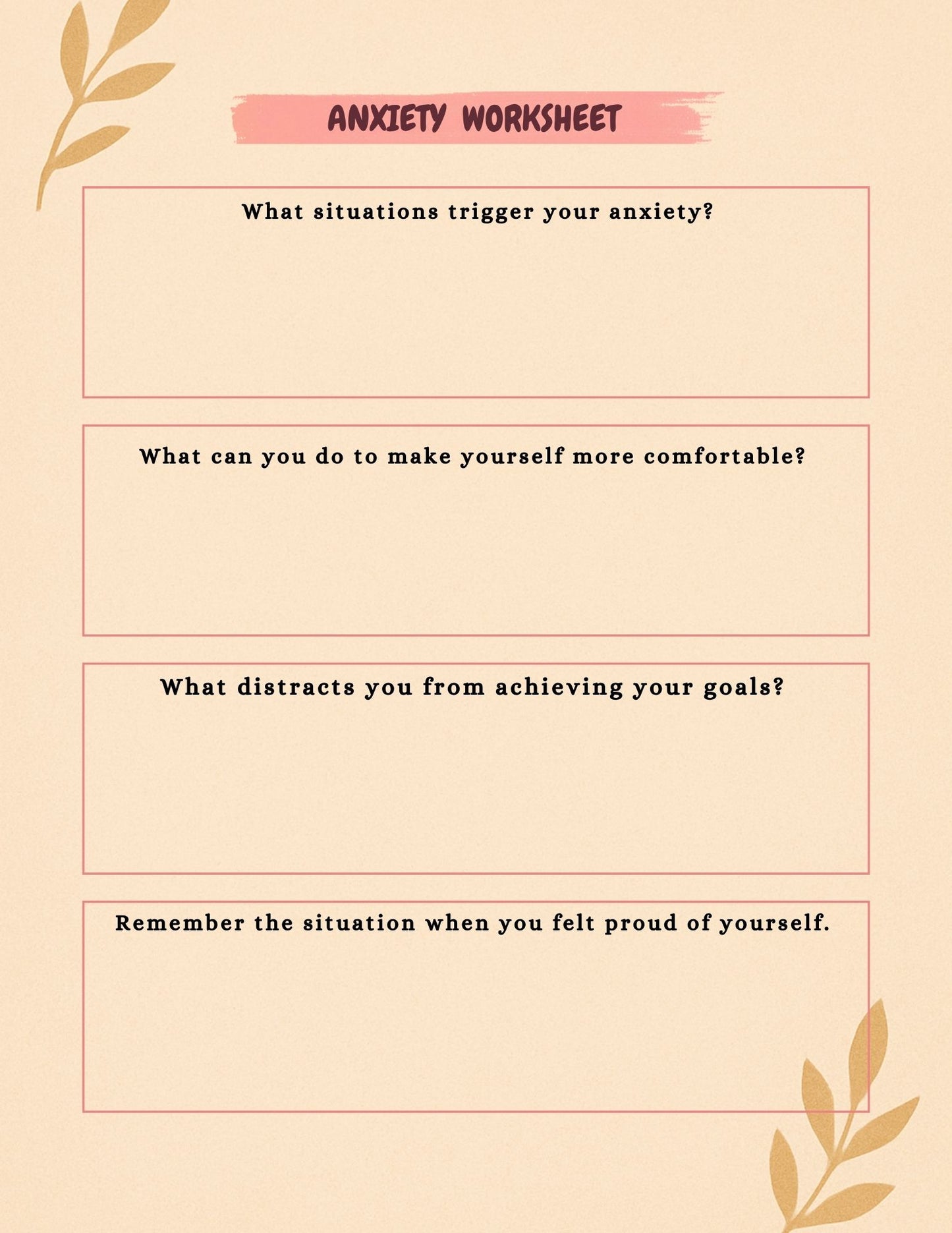 Mental Health Planner