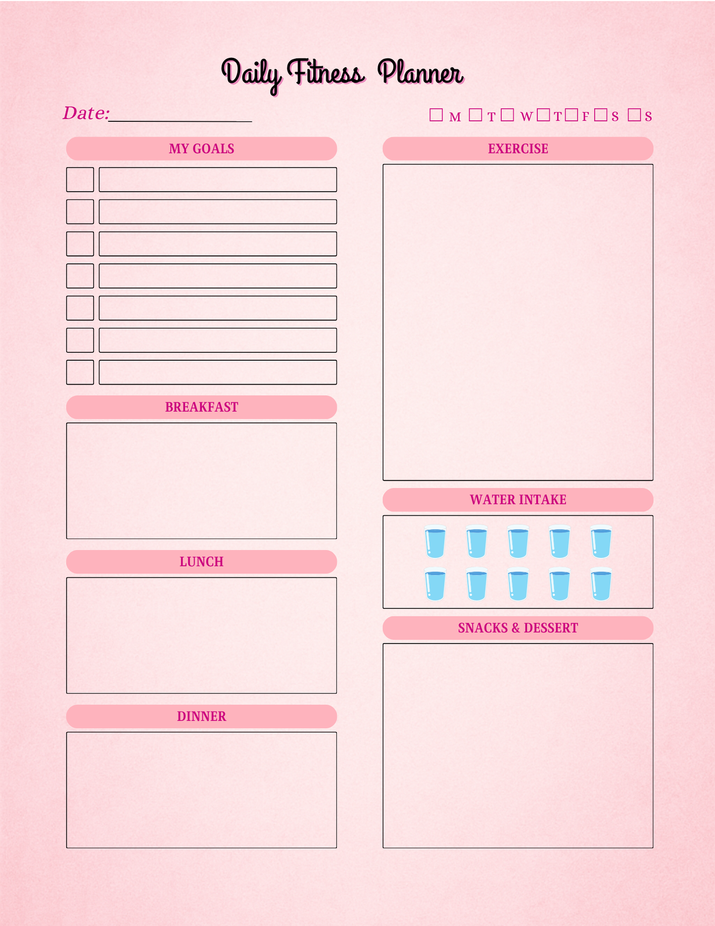 Pink Planner Bundle