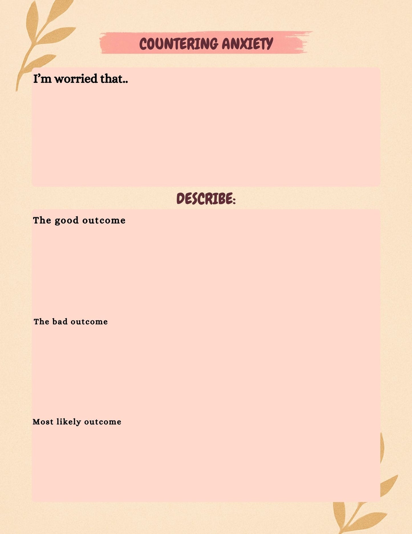 Mental Health Planner